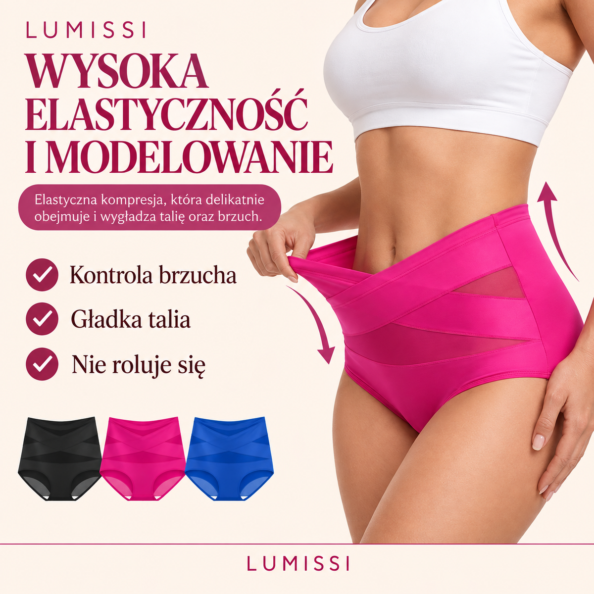 Lumissi - bezszwowe majtki modelujące